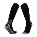 Benutzerdefinierte Handtuchboden Anti-Rutsch Fußball Sport High Knee Herren Socken Silikon Antirutsch